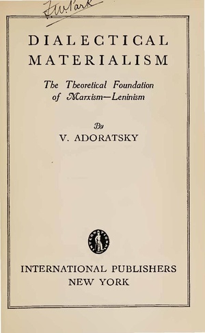 Dialecticalmaterialism Adoratsky.pdf