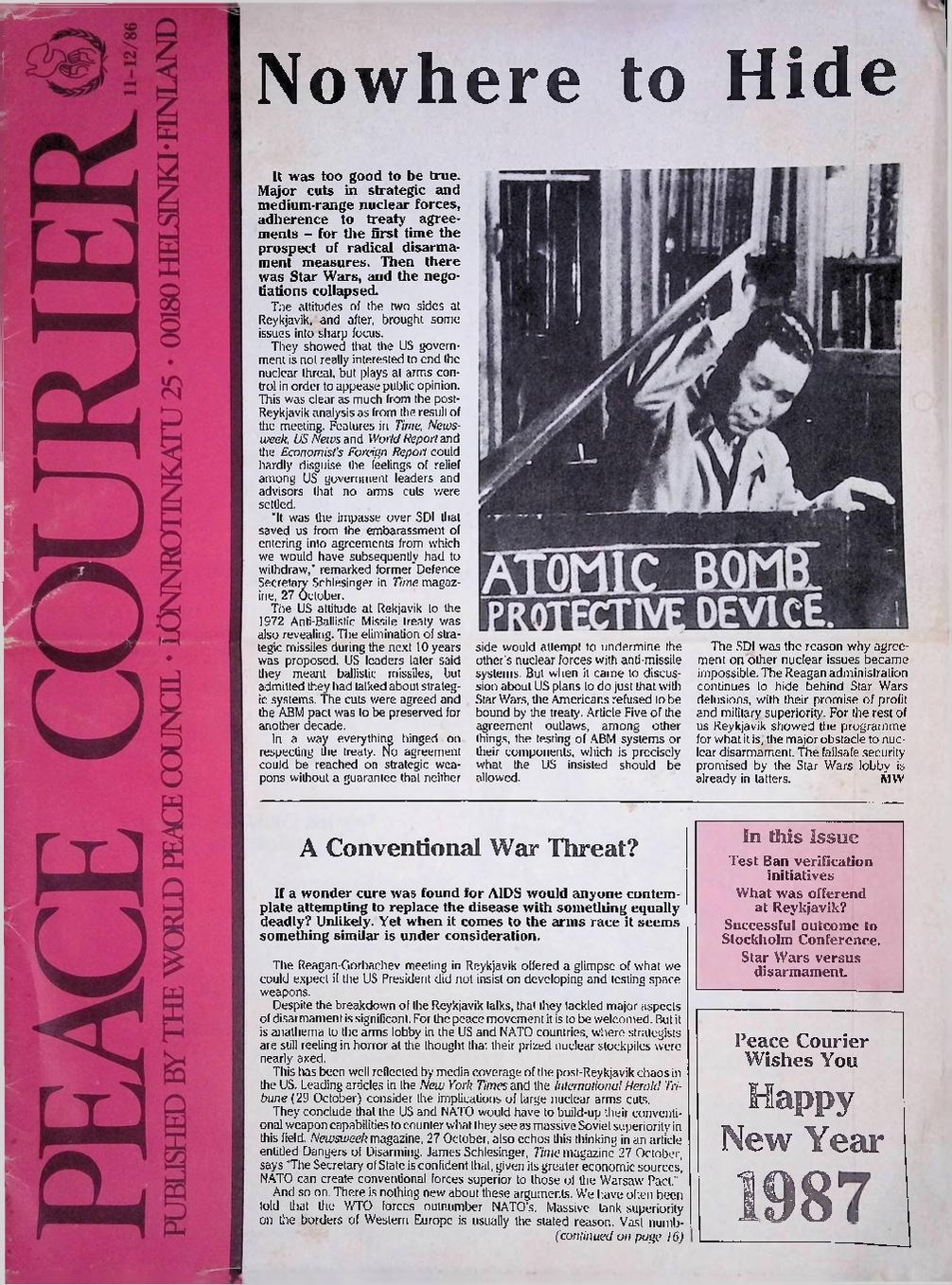 Peace Courier 1986 November - December