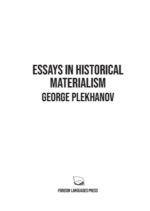 Essays in Historical Materialism.pdf